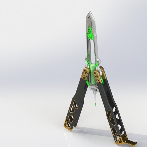 Octane Butterfly Knife 3d Model
